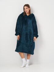 Акція на Худі-плед унісекс теплий зимовий BARWA garments 0346 Опе size Зелений від Rozetka