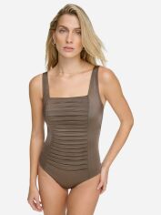 Акція на Суцільний купальник жіночий Calvin Klein Underwear 274036666 S Коричневий від Rozetka