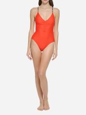 Акція на Суцільний купальник жіночий Calvin Klein Underwear 96326716 S Червоний від Rozetka