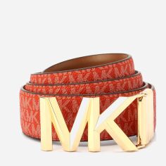 Акція на Ремінь жіночий з натуральної шкіри Michael Kors 193414355 M Червоний від Rozetka