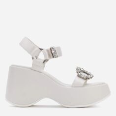 Акція на Жіночі босоніжки Karl Lagerfeld 832587625 40.5 (9.5) 26 см Молочні від Rozetka