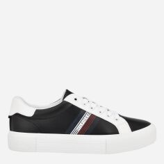 Акція на Чоловічі кеди низькі Tommy Hilfiger 872779966 43 (11US) 27.3 см Чорні/Білі від Rozetka