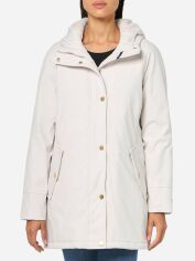 Акція на Куртка демісезонна подовжена з капюшоном жіноча Tommy Hilfiger 365789032 XL Молочна від Rozetka