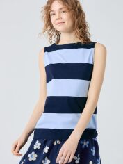 Акція на Майка жіноча Uniqlo 817974358 S Синя/Блакитна від Rozetka