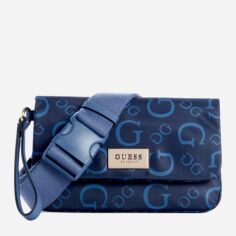 Акція на Сумка жіноча тканинна Guess 810140975 Синій від Rozetka