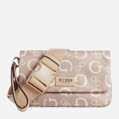 Акція на Сумка жіноча тканинна Guess 452726463 Бежевий від Rozetka