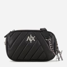 Акція на Сумка жіноча тканинна Armani Exchange 28217150 Чорний від Rozetka