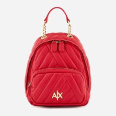 Акція на Рюкзак жіночий тканинний 4 л Armani Exchange 445731446 Червоний від Rozetka