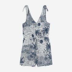 Акція на Комбінезон жіночий H&M Desmond & Dempsey 8827871wer 46 Білий/Синій від Rozetka