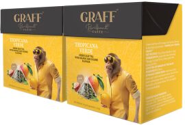 Акція на Упаковка чаю зеленого Graff Tropicana Verde 20 пірамідок по 1.8 г х 2 шт від Rozetka