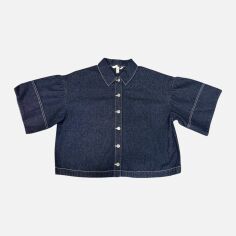 Акція на Сорочка джинсова жіноча H&M 3001151wer S Синя від Rozetka