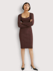 Акція на Плаття жіноче H&M 060998040_brown M Темно-коричневе від Rozetka