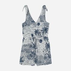Акція на Комбінезон жіночий H&M Desmond & Dempsey 8827871wer 38 Білий/Синій від Rozetka