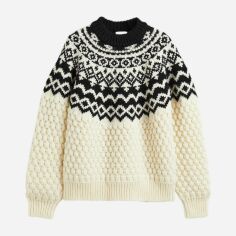 Акція на Светр в'язаний жіночий H&M 11217006wer L Чорний від Rozetka