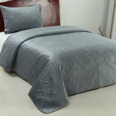 Акція на Покрывало стеганое Velvet Dutch Venzel Azure Soho 200х220 см від Podushka