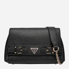 Акція на Сумка крос-боді через плече жіноча середня Guess HWEBG9-51121-BLA BLACK від Rozetka