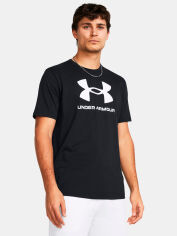 Акція на Футболка чоловіча Under Armour Ua Sportstyle Logo Update Ss 1382911-001 2XL Чорна від Rozetka