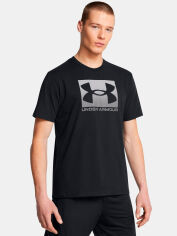 Акція на Футболка довга чоловіча Under Armour Ua M Boxed Sports Updated Ss 1386793-001 XL Чорна від Rozetka