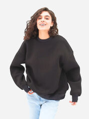 Акція на Світшот оверсайз на флісі жіночий Ray U0304W L/XL Чорний від Rozetka