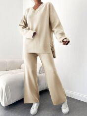Акція на Костюм жіночий SHEIN GD-00087195 One Size Світло-бежевий від Rozetka