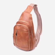 Акція на Сумка слінг через плече жіноча середня Vintage leather-22749 Руда від Rozetka