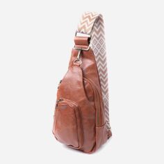 Акція на Сумка слінг через плече жіноча середня Vintage leather-22773 Руда від Rozetka