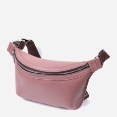 Акція на Сумка на пояс бананка жіноча з натуральної шкіри Grande Pelle leather-22816 Бежева від Rozetka