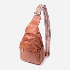 Акція на Сумка слінг через плече жіноча середня Vintage leather-22789 Руда від Rozetka