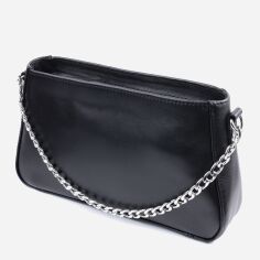 Акція на Сумка багет жіноча з натуральної шкіри середня Shvigel leather-22838 Чорна від Rozetka