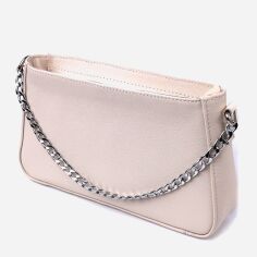 Акція на Сумка багет жіноча з натуральної шкіри середня Shvigel leather-22835 Бежева від Rozetka