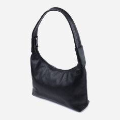 Акція на Сумка багет жіноча з натуральної шкіри середня Shvigel leather-22827 Чорна від Rozetka