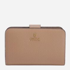 Акція на Гаманець жіночий шкіряний для карток Furla Camelia M Compact Wallet WP00314HSF0001257S Темно-бежевий від Rozetka