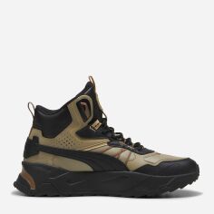 Акція на Чоловічі черевики Puma Trinity Mid Hybrid L 39398509 42.5 (8.5UK) 27.5 см Oak Branch-Puma Black-Sand Dune-Haute Coffee від Rozetka