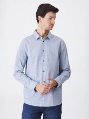 Акція на Сорочка бавовняна чоловіча Medicine RW24KDM071-00A XL Блакитна від Rozetka