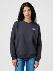 Акція на Світшот жіночий Wrangler 112356510 L Темно-сірий від Rozetka