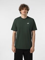 Акція на Футболка бавовняна довга чоловіча Vans VN0A7Y3SFRS1 S Зелена від Rozetka