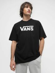 Акція на Футболка бавовняна довга чоловіча Vans VN0A7Y46Y281 S Чорна від Rozetka