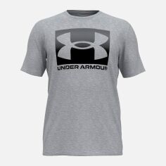 Акція на Футболка довга чоловіча Under Armour Ua M Boxed Sports Updated Ss 1386793-011 XL Сіра від Rozetka