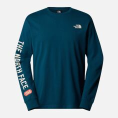 Акція на Лонгслів чоловічий The North Face NF0A89DH1NO1 M Синій від Rozetka