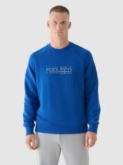 Акція на Світшот чоловічий 4F Sweatshirt M1255 4FWAW24TSWSM1255-33S XL Блакитний від Rozetka