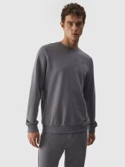 Акція на Світшот чоловічий 4F Sweatshirt M1465 4FWMM00TSWSM1465-25S XL Сірий від Rozetka