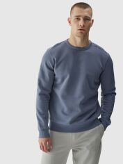 Акція на Світшот чоловічий 4F Sweatshirt M1258 4FWAW24TSWSM1258-32S S Синій від Rozetka