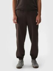 Акція на Спортивні штани утеплені чоловічі 4F Trousers Cas M0824 4FWAW24TTROM0824-80S S Коричневі від Rozetka