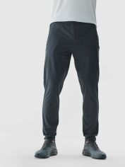 Акція на Спортивні штани утеплені чоловічі 4F Trousers Fnk M681 4FWAW24TFTRM681-22M S Сірі від Rozetka