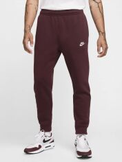 Акція на Спортивні штани утеплені чоловічі Nike BV2671-652 XL Бордові від Rozetka