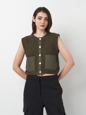 Акція на Куртка жіноча Zara 2142/250 S Зелена від Rozetka