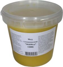 Акція на Мед натуральний МійМед Соняшниковий 1300 г (1.3 кг) від Rozetka