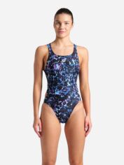Акція на Суцільний купальник жіночий Arena Rockin Swimsuit Swim Tech Mult 008159-889 38 Різнокольоровий від Rozetka