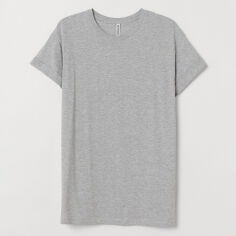 Акція на Футболка H&M 0711053_сер.мел S Сіра (LD2000000961347_KAY2000000961347) від Rozetka