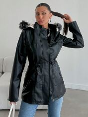 Акція на Куртка зимова жіноча SHEIN GD-00081548 XL Чорна від Rozetka